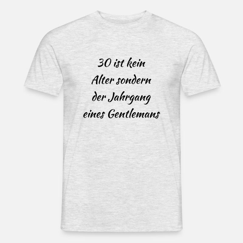 Echte Männer - Männer T-Shirt - Grau meliert