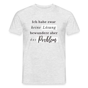 Bewunderer des Problems - Männer T-Shirt - Grau meliert - Vorne - AI Model Male 178 dark (178cm)