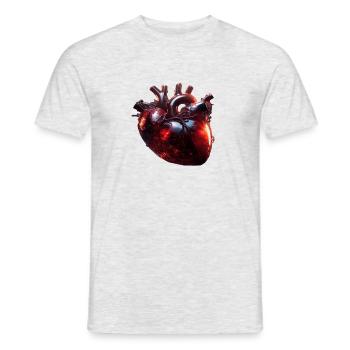 Heart of Glass - Men's T-Shirt - heather grey - Front - AI Model Male 178 dark (178cm)