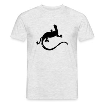 echse - Männer T-Shirt - Grau meliert - Vorne - AI Model Male 178 dark (178cm)