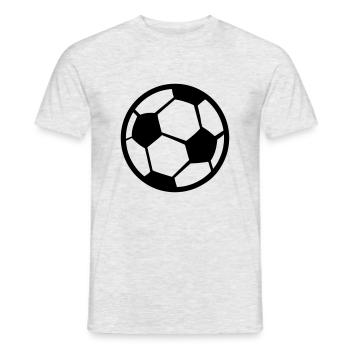 ballon - T-shirt homme - gris chiné - Devant - AI Model Male 178 dark (178cm)