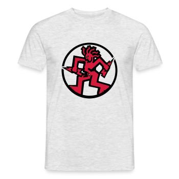 Circular Fantazia Logo - Men's T-Shirt - heather grey - Front - AI Model Male 178 dark (178cm)