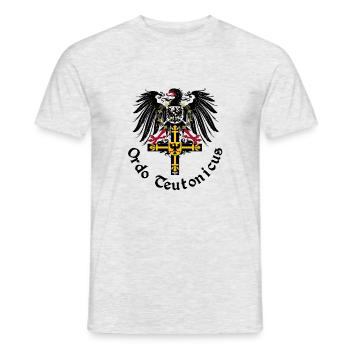 Ordo Teutonicus 02mL - Männer T-Shirt - Grau meliert - Vorne - AI Model Male 178 dark (178cm)