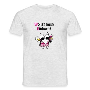 Feen-Rabe - Männer T-Shirt - Grau meliert - Vorne - AI Model Male 178 dark (178cm)