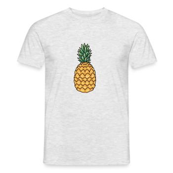 Ananas - Männer T-Shirt - Grau meliert - Vorne - AI Model Male 178 dark (178cm)