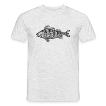 fish388 - T-shirt homme - gris chiné - Devant - AI Model Male 178 dark (178cm)