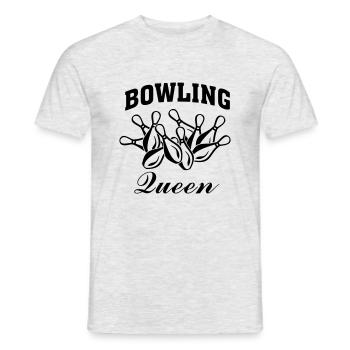 Bowling Queen - Männer T-Shirt - Grau meliert - Vorne - AI Model Male 178 dark (178cm)