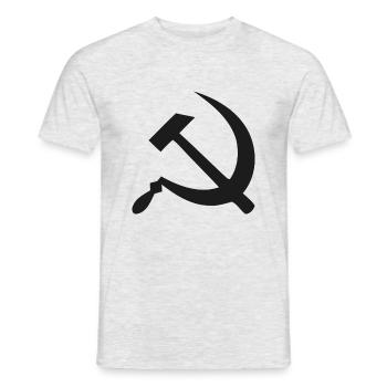 Communisme - T-shirt homme - gris chiné - Devant - AI Model Male 178 dark (178cm)