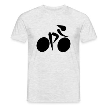 Rennradfahrern - Männer T-Shirt - Grau meliert - Vorne - AI Model Male 178 dark (178cm)