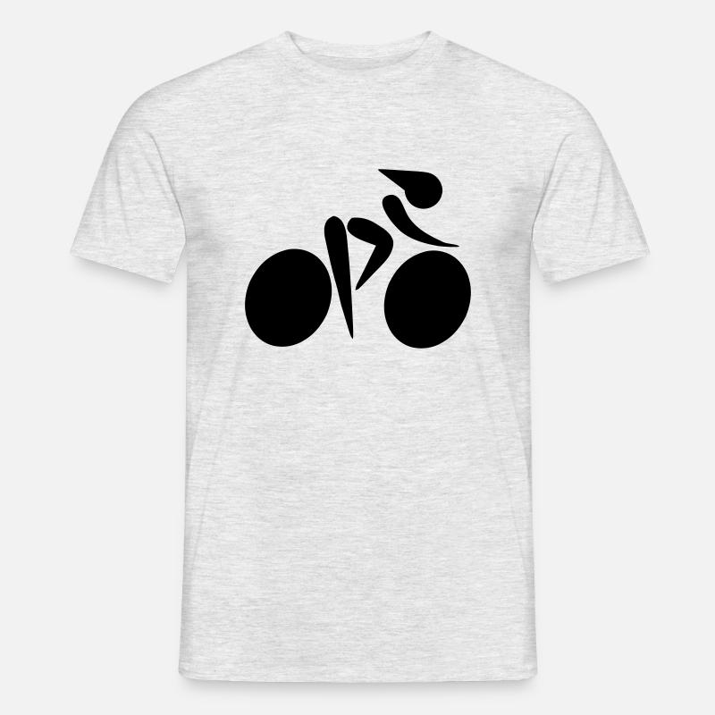 Rennradfahrern - Männer T-Shirt - Grau meliert
