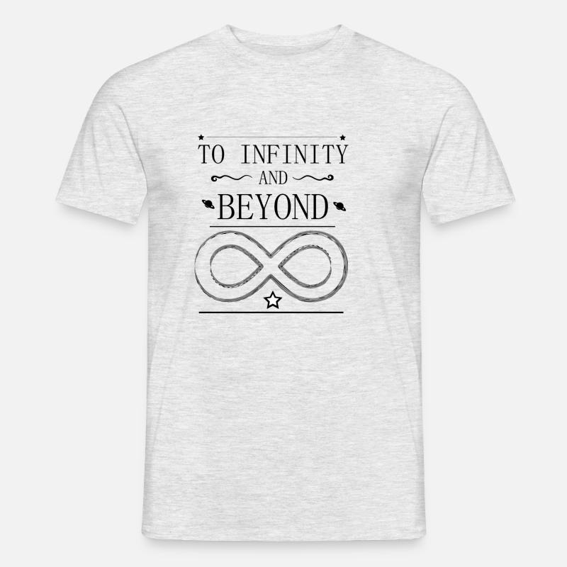 to infinity and beyond - Männer T-Shirt - Grau meliert