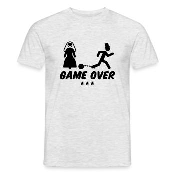 ehe_game_over___f1 - T-shirt homme - gris chiné - Devant - AI Model Male 178 dark (178cm)