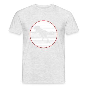 T-Rex - Männer T-Shirt - Grau meliert - Vorne - AI Model Male 178 dark (178cm)