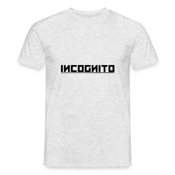 Incognito tshirt - Men's T-Shirt - heather grey - Front - AI Model Male 178 dark (178cm)