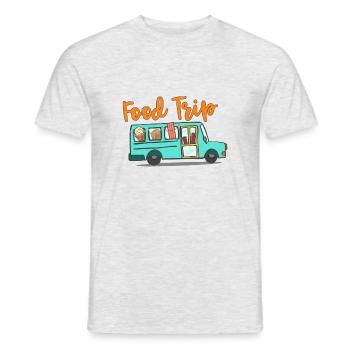 Food Trip! Fast Food Tour - Men's T-Shirt - heather grey - Front - AI Model Male 178 dark (178cm)