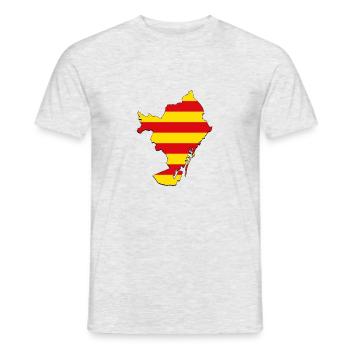 Catalunya Barcelona - T-shirt homme - gris chiné - Devant - AI Model Male 178 dark (178cm)