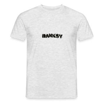 Banksy - T-shirt homme - gris chiné - Devant - AI Model Male 178 dark (178cm)