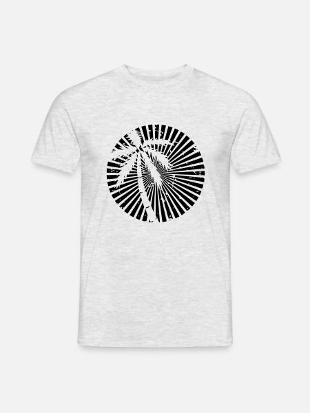 sunset_us - T-shirt homme - gris chiné