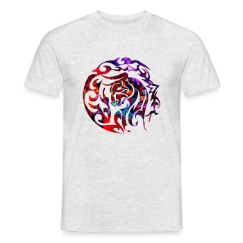 Tribal Bull Bull Beef - Men's T-Shirt - heather grey - Front - AI Model Male 178 dark (178cm)