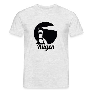 réprimande - T-shirt homme - gris chiné - Devant - AI Model Male 178 dark (178cm)
