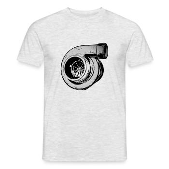 Turbo Lader - Männer T-Shirt - Grau meliert - Vorne - AI Model Male 178 dark (178cm)