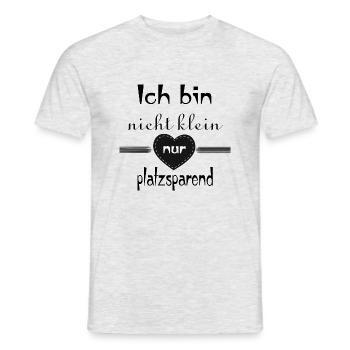 Ich bin nicht klein - Männer T-Shirt - Grau meliert - Vorne - AI Model Male 178 dark (178cm)