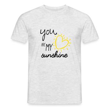 Partnerlook Mutter Tochter My Sunshine Mutter - Männer T-Shirt - Grau meliert - Vorne - AI Model Male 178 dark (178cm)
