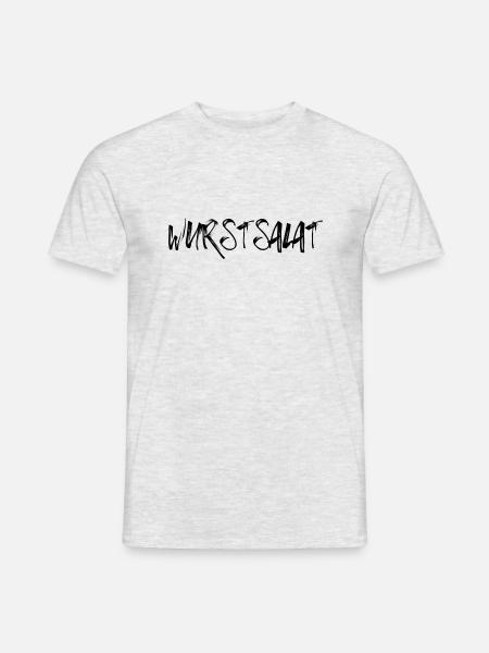 Wurstsalat - Metzger - Metzgerei - Fleisch - Männer T-Shirt - Grau meliert