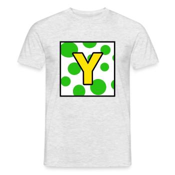 Yoshi - T-shirt homme - gris chiné - Devant - AI Model Male 178 dark (178cm)