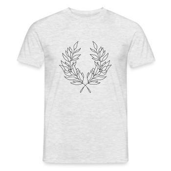 couronne - T-shirt homme - gris chiné - Devant - AI Model Male 178 dark (178cm)