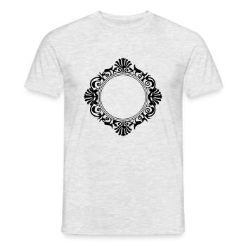 Cadre décoration cadre photo cadre photo baroque - T-shirt homme - gris chiné - Devant - AI Model Male 178 dark (178cm)