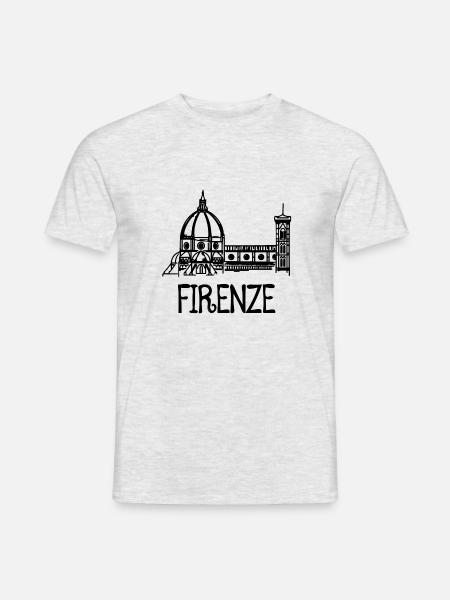 Florence - T-shirt homme - gris chiné