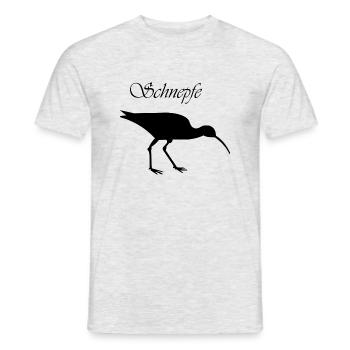 Schnepfe - Männer T-Shirt - Grau meliert - Vorne - AI Model Male 178 dark (178cm)