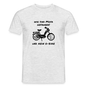 Mofa - Männer T-Shirt - Grau meliert - Vorne - AI Model Male 178 dark (178cm)