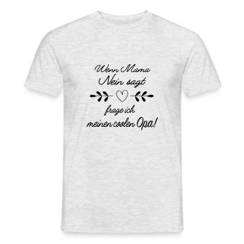 Lustige Opa Geschenkidee - Männer T-Shirt - Grau meliert - Vorne - AI Model Male 178 dark (178cm)