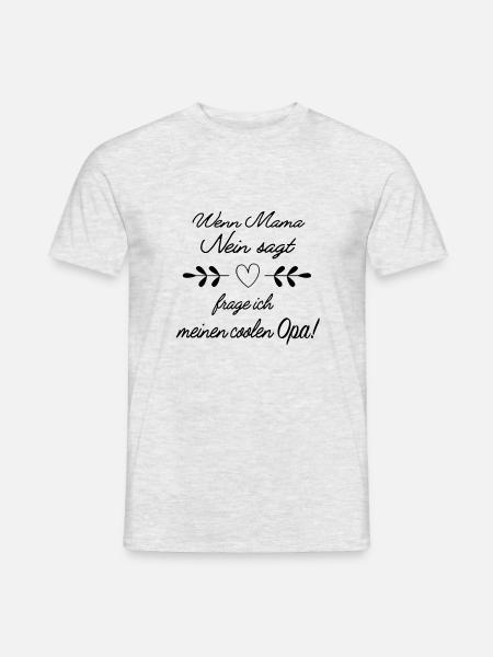 Lustige Opa Geschenkidee - Männer T-Shirt - Grau meliert