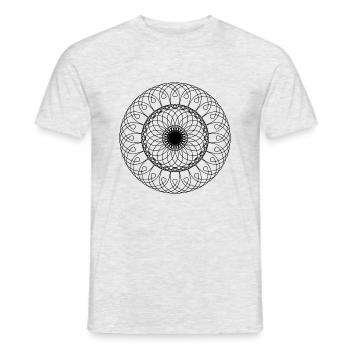 Mandala - Men's T-Shirt - heather grey - Front - AI Model Male 178 dark (178cm)