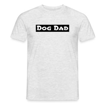 dog - dog dad - T-shirt homme - gris chiné - Devant - AI Model Male 178 dark (178cm)