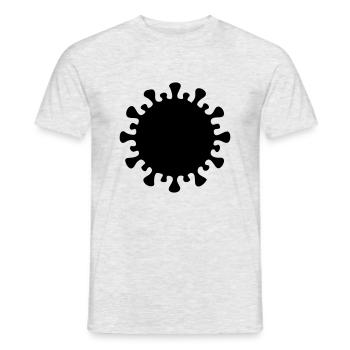 Virus Corona - T-shirt homme - gris chiné - Devant - AI Model Male 178 dark (178cm)