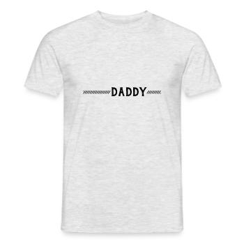Daddy, dad, father, père, papa, father's day - T-shirt homme - gris chiné - Devant - AI Model Male 178 dark (178cm)