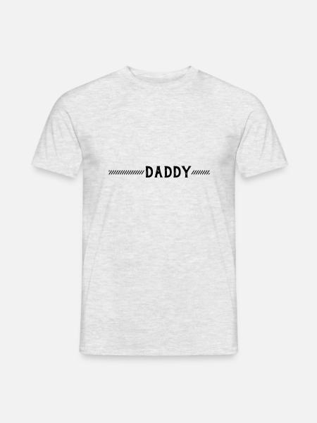 Papa, Papa, Vater, Vater, Papa, Vatertag - Männer T-Shirt - Grau meliert