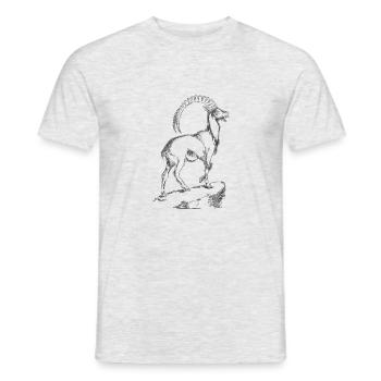 goat - Men's T-Shirt - heather grey - Front - AI Model Male 178 dark (178cm)