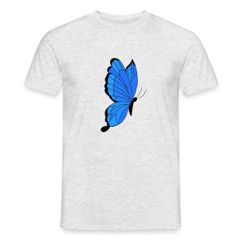 papillon - T-shirt homme - gris chiné - Devant - AI Model Male 178 dark (178cm)