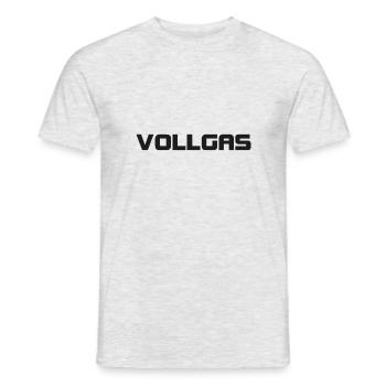Vollgas - Männer T-Shirt - Grau meliert - Vorne - AI Model Male 178 dark (178cm)