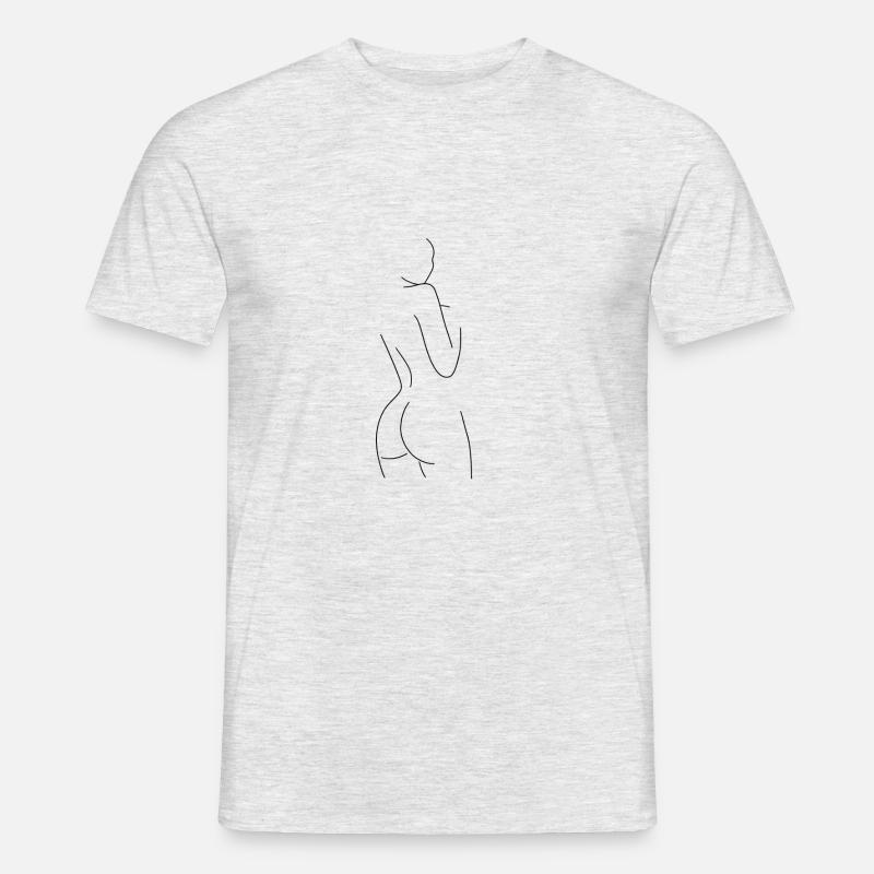 F540EDC3 4BA8 4FEE 87CE 82DF07E144C9 - Männer T-Shirt - Grau meliert