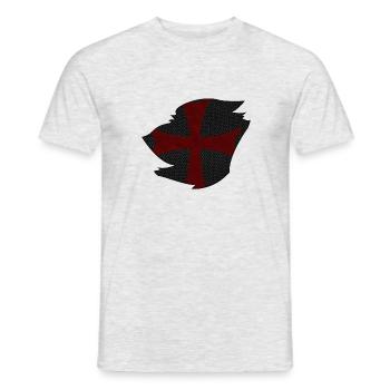 Crusader - T-shirt homme - gris chiné - Devant - AI Model Male 178 dark (178cm)