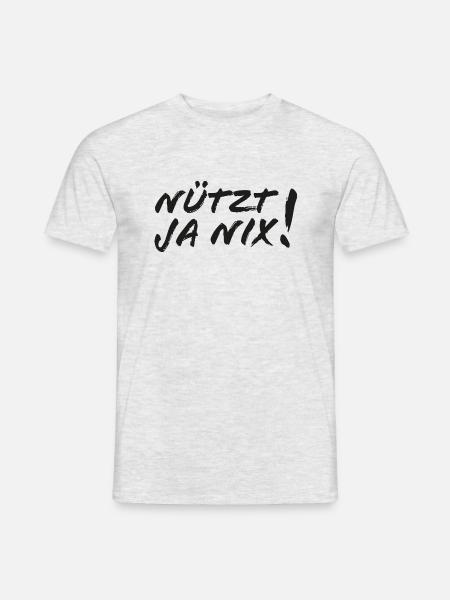 Nützt ja nix! - Die Antwort auf alles in Bocholt - Männer T-Shirt - Grau meliert