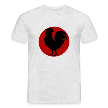 Hahn Ross - Männer T-Shirt - Grau meliert - Vorne - AI Model Male 178 dark (178cm)