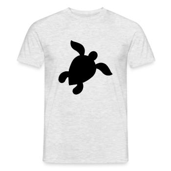 Turtle - Men's T-Shirt - heather grey - Front - AI Model Male 178 dark (178cm)