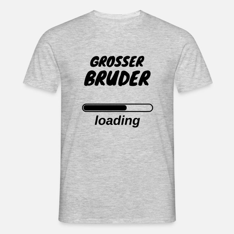 Große Bruder loading - Männer T-Shirt - Grau meliert